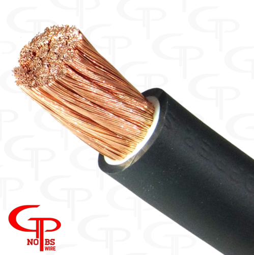50 Fuß True AWG 2/0 Stärke OFC Batterie Stromkabel schwarz Massekabel GP Auto Audio - Bild 2 von 2