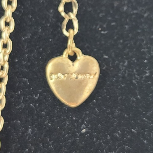 Betsey Johnson Necklace Hot Pink Crystal Rhinestone Bow Ribbon Gold Tone Pendant - Picture 8 of 24