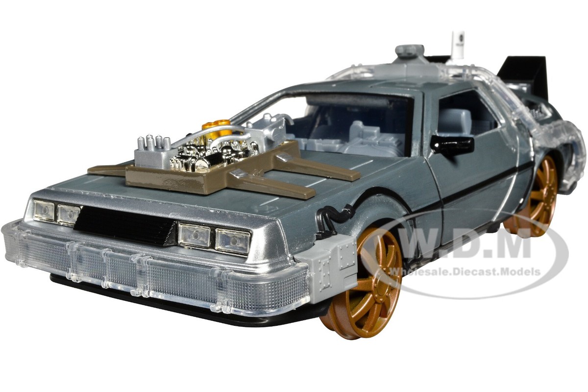 DELOREAN TIME MACHINE TRAIN VER. W/LIGHTS BACK TO THE FUTURE 3 1