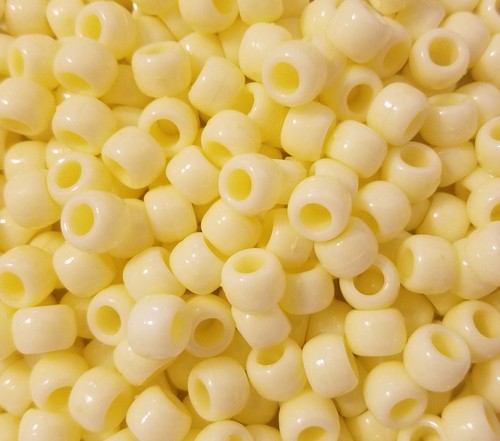 1,000 pcs Huge Lot of Plastic Opaque Pony Beads Craft Jewelry 6mm x 9mm - Picture 8 of 27