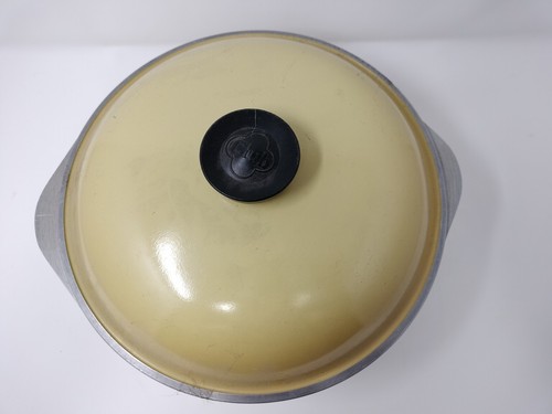 Club Aluminum 4 Quart Dutch Oven Stock Pot Round Harvest Gold Yellow Vintage - Picture 3 of 6