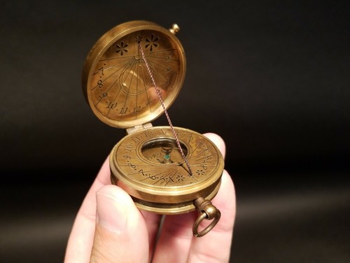 Vintage Antique Style Sundial Compass - 第 6/12 張圖片