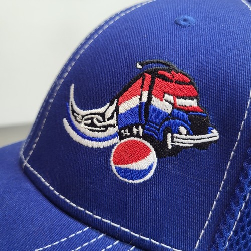 Gorra New Era 39Thirty para hombre M/L mediana/grande ajustada azul Pepsi Transport 2016 - Imagen 3 de 11