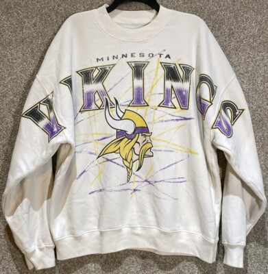 Abercrombie Fitch NFL Mens Minnesota Vikings Sweatshirt Size