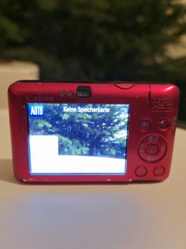 Canon IXUS 100 IS Red Digital Camera, TESTATA, 12 MP visibili segni di usura - Foto 3 di 6