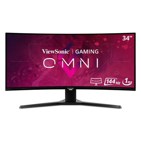 ViewSonic 21:9 Curved Gaming Monitor VX3418-2KPC 34" 1440p 144Hz 1ms with