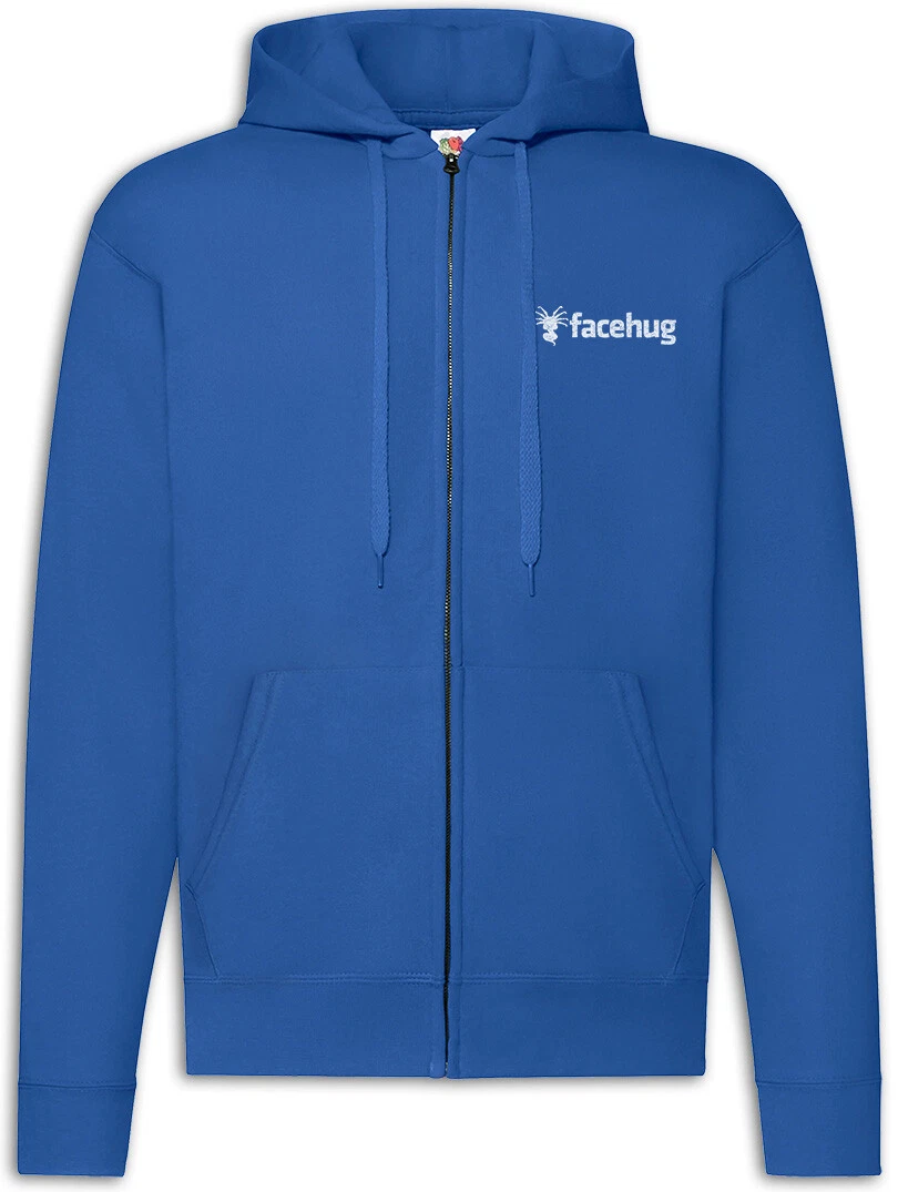 Facehug Zipper Hoodie Alien Fun Symbol Sign Logo Aliens Ripley Symbol Sign Logo