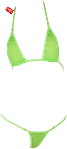 Women's Extreme Sexy Hot Silk Micro Bikinis Set Mini Thong Swimwear