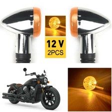 Universal Pair  Motorcycle Motorbike Turn Signal Indicator Amber Light Lamps