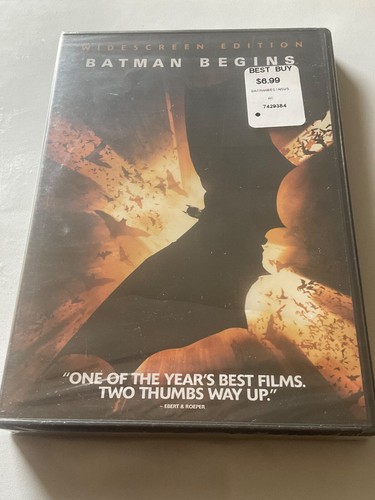 NEW DC COMICS BATMAN BEGINS DVD MOVIE DISC FACTORY SEALED BRAND NEW - Bild 1 von 2