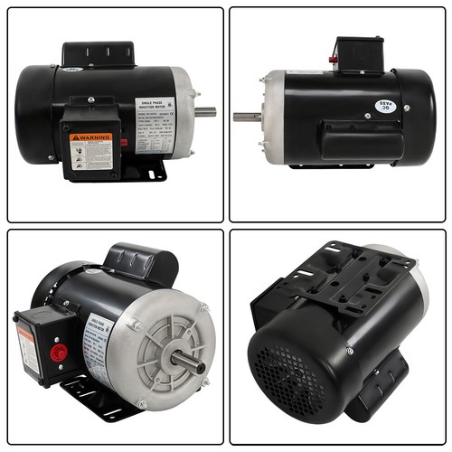 56 Attrezzatura Telaio 1 HP Motore Elettrico 5/8'' Albero 115/230V 1750rpm Nuovo - Foto 5 di 14