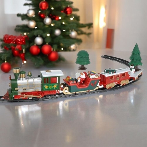 Weihnachtsbaum Zug Set - 23 Teile mit Sound, Scheinwerfer & 274 cm Schienendeko - Bild 4 von 4