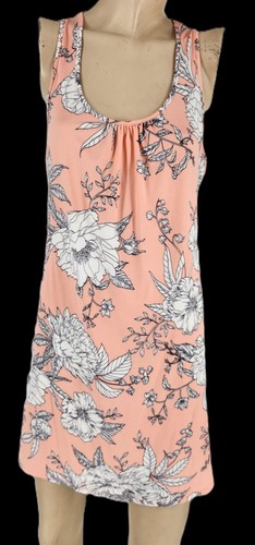 Neu mit Etikett Apt 9 Damen Negligee ärmellos Blumen Nachthemd Polyester Strick hinten offen - Bild 1 von 17