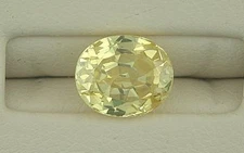 ONE 10mm x 8mm 10x8 Oval Citrine Color CZ Cubic Zirconia Gemstone Gem Stone