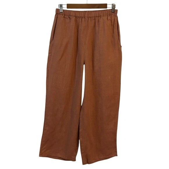 Льняные брюки с эластичной талией женские Small Canyon Floods - Изображение 2 из 4