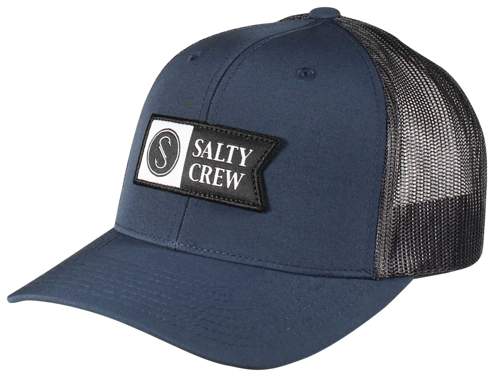 Ретро-шляпа дальнобойщика Salty Crew Pinnacle в стиле ретро - Темная лава - Новинка