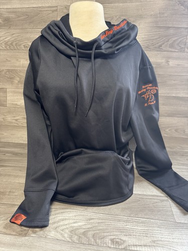 Harley Davidson Women's Black Pullover Hoodie Cowl Neck Size L - El Paso