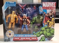 HASBRO Marvel Universe CLASSIC AVENGERS 3 pk INCREDIBLE HULK THOR IRON MAN MISB