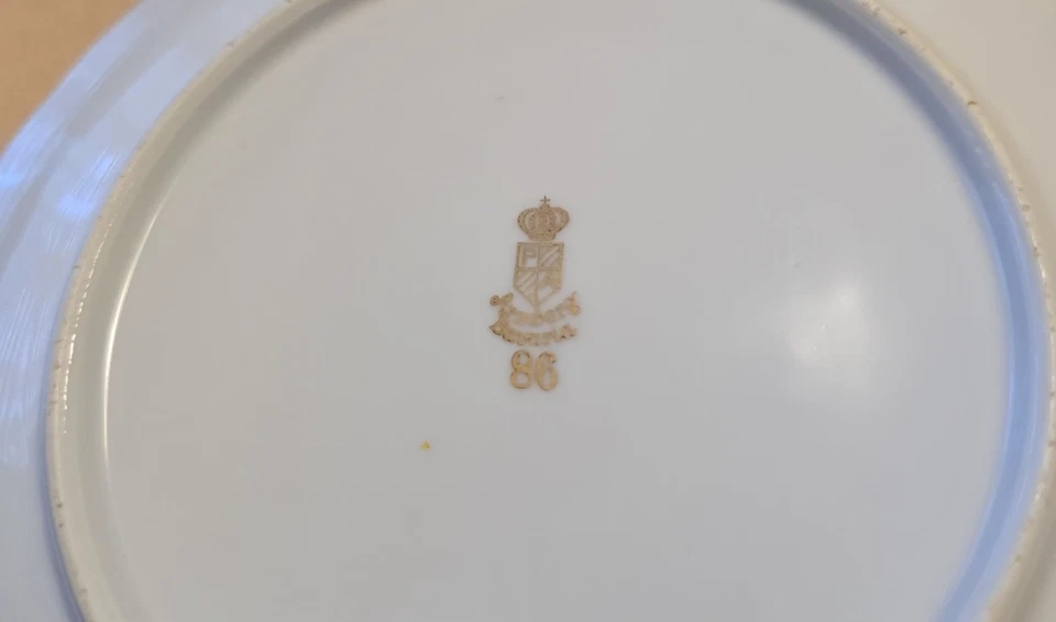 5 Arzberg Bavaria Porzellan Obst Teller mit Goldrand - Bild 4 von 4