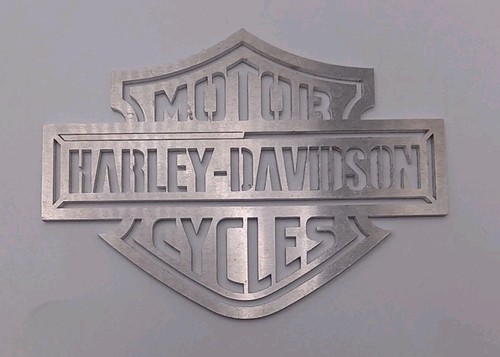 Two 4" X 3" Metal Die Cut HARLEY-DAVIDSON Decals! - Picture 2 of 8