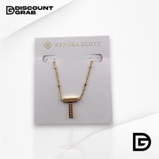 Kendra Scott Letter T Pendant Necklace – Gold (BRAND NEW)