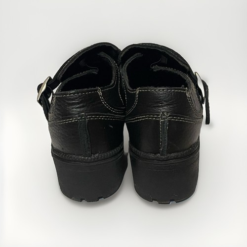 Milwaukee Motorcycle Clothing Co. Women Size 7.5 B Black Leather Shoes - Picture 5 of 9