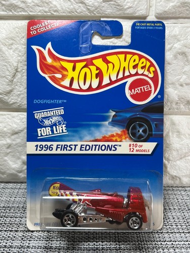 Hot Wheels 1996 First Editions #10 of 12 Models Dogfighter Collector #375 Red - Picture 1 of 4