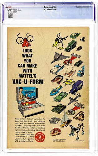 Batman #181 CGC 2.0 1966 4535046001 1st app. Poison Ivy - Picture 2 of 2