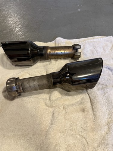2019-2025 Dodge Ram 1500 Mopar black chrome exhaust Tips tail pipe OEM - Picture 4 of 4