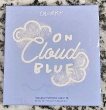 ColourPop 9 Pan Eyeshadow Palette ON CLOUD BLUE Blue Icy Glitter Sky Retired NIB
