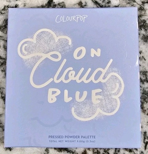 ColourPop 9 Pan Eyeshadow Palette ON CLOUD BLUE Blue Icy Glitter Sky Retired NIB - Picture 1 of 7