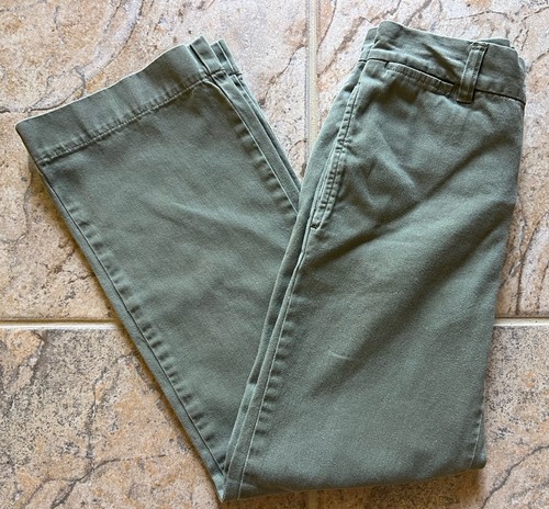 EUC Polo Ralph Lauren Boys Olive Green Chino Khaki Cotton Pants 8