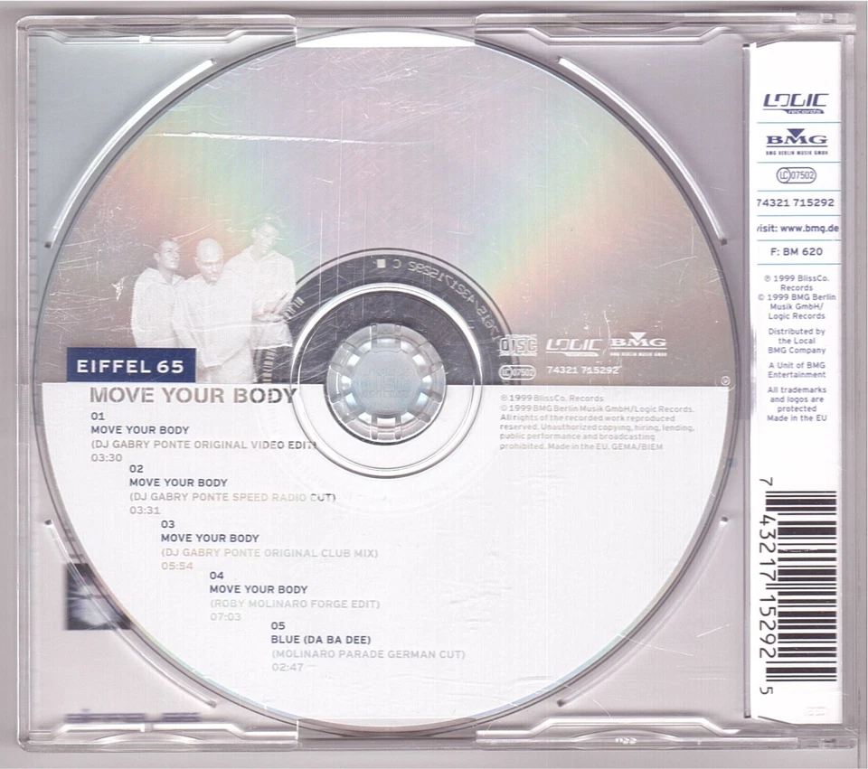 Eiffel 65 - Move Your Body (Maxi-CD 1999) - Bild 2 von 2