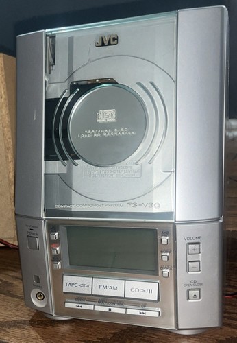 JVC FS-V30 Book Shelf CD, FM/AM, And Tape Deck Stereo TESTED (No Remote Control) - Picture 12 of 12