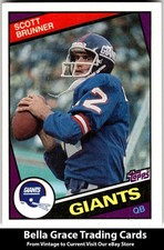 1984 Topps Scott Brunner #312 New York Giants NFL Football