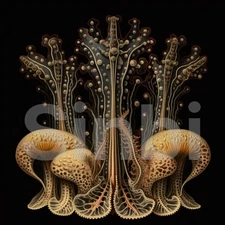 Digital Photo Frame Mushroom-00133 High Resolution Printable PNG File