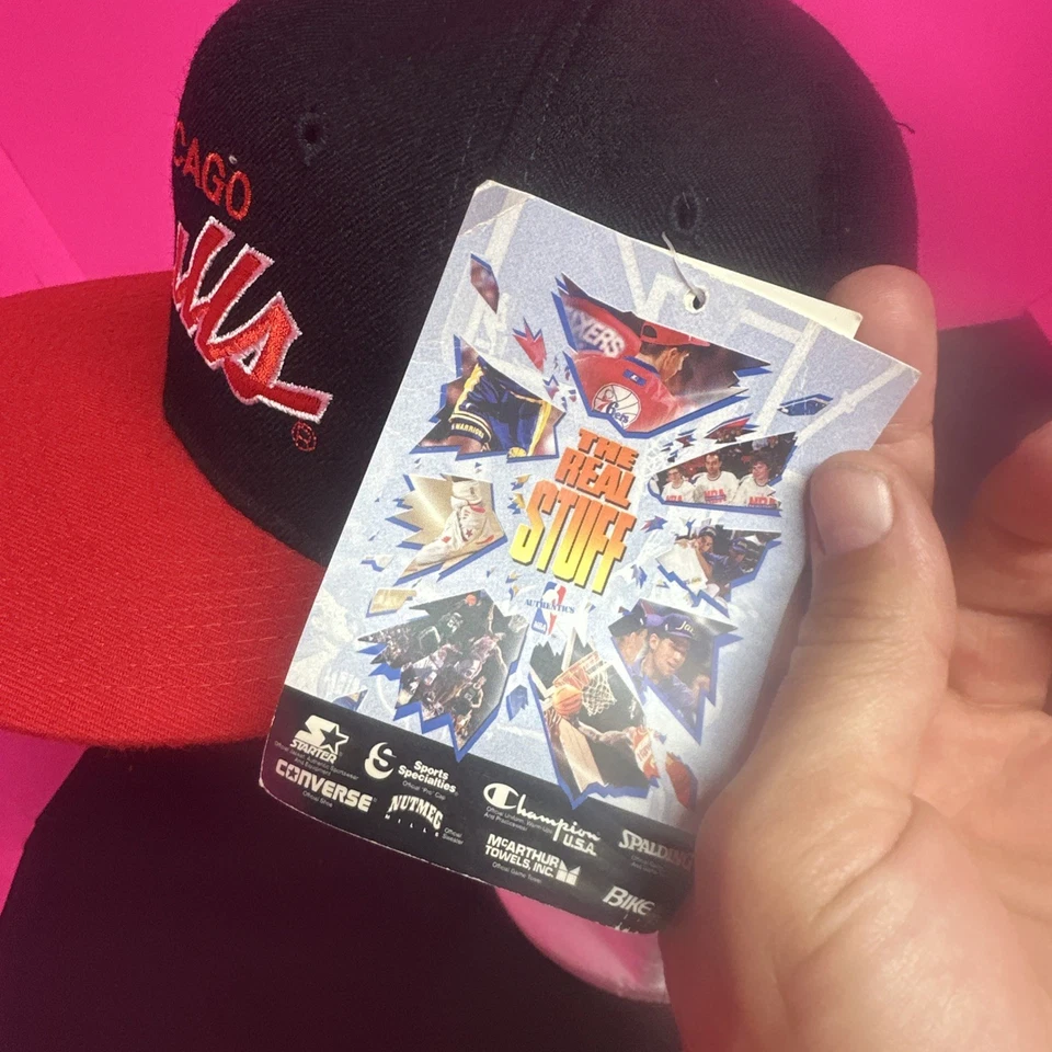 Винтажная бейсболка Chicago Bulls, Sports Specialties 1980-е NBA, размер 6 7/8 NBA  - Изображение 4 из 4