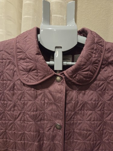 Alfred Dunner Long Sleeve Button Up Jacket Women's Sz 14 Light Mauve/Purple  - Picture 2 of 7