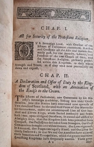 1731 | Laws & Acts of the Edinburgh Parliaments 1685 to 1706 | Handsome Binding! - Picture 12 of 24