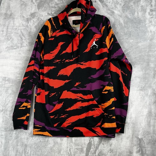 Air Jordan Sweatshirt Men's XL Jumpman Tiger Camo FleeceFlight Hoodie - Picture 9 of 12