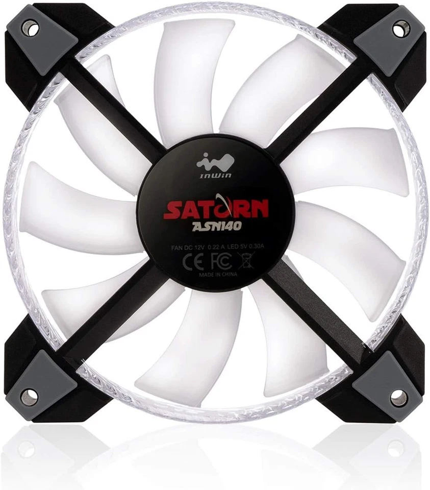 In Win Saturn 140MM Addressable RGB Triple Fan Kit (Controller Included) ASN140 - Image 2 of 4