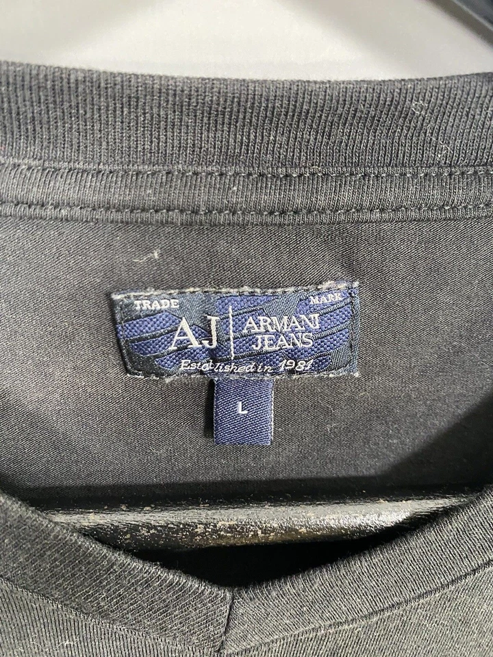 ARMANI T-Shirt - Size Large - Black - Great Condition - Men’s - Image 2 of 3