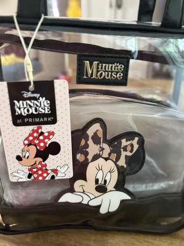 Disney Minnie Mouse Primark Travel Makeup Bag Set 2pc NWT - Picture 2 of 6