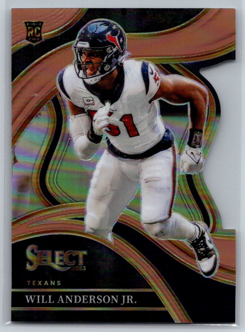 2023 Panini Select #207 Will Anderson Jr. Copper Prizms Die Cuts #/299