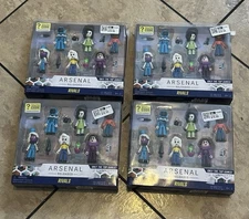 LOT OF 4 Roblox DevSeries ARSENAL RELOADED RIVALS Figure Set (12 pc Each) + code