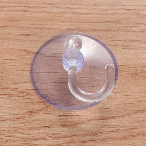 10 Pcs New Hanger Bathroom Suction Cup Wall Hook Transparent Suckers - Picture 8 of 12