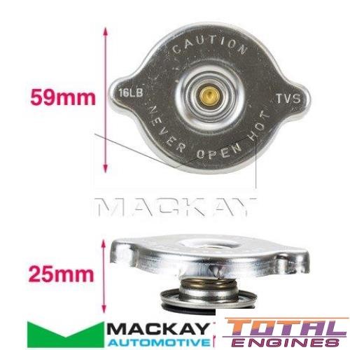 Radiator Cap fits Chevrolet Corvette C3 7.4L V8 LS5 (454) - Foto 4 di 4