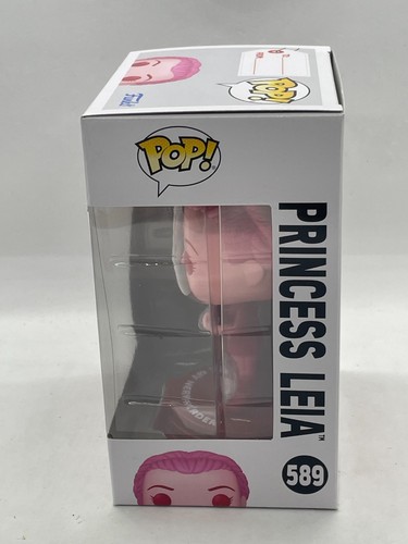 Funko Pop! Figura Cabeza Bobble Princesa Leia #589 Star Wars San Valentín - Imagen 4 de 6