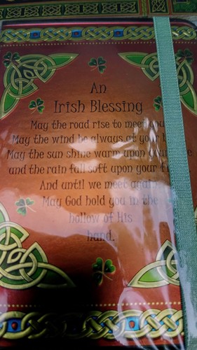 Celtic Notes IRISH BLESSING Notebook 88 Lined Ivory Pages, Bookmark, FREE GIFT ☘ - Picture 2 of 6