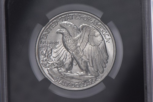 1942 Walking Liberty Half Dollar Original Bag Fragment MS64 NGC *1102 - Picture 4 of 5